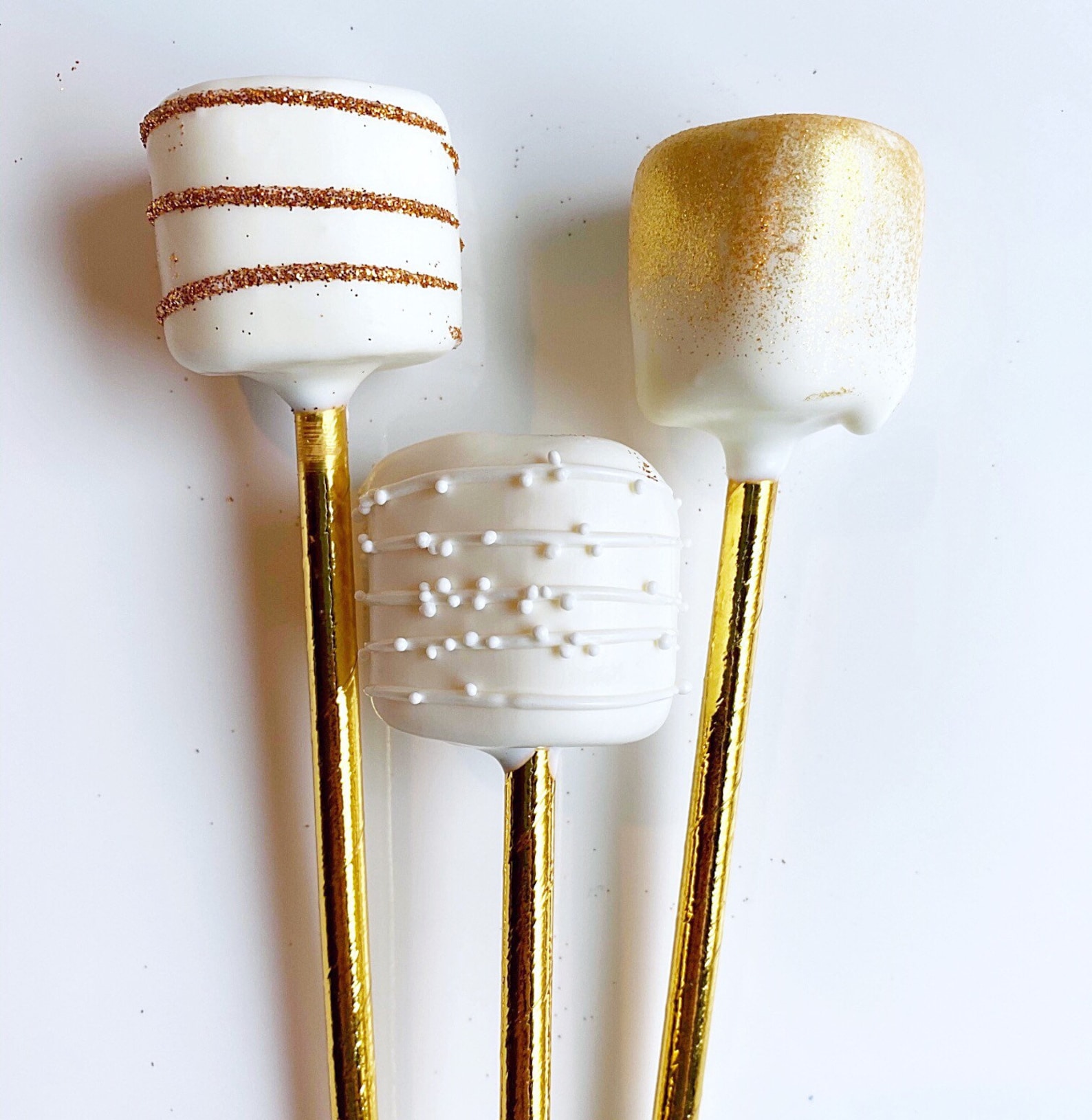 White and Gold Chocolate Covered Treats/ Candy Buffet/ Dessert - Etsy