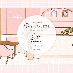Cafe Time Add On Scene clipart commercial use