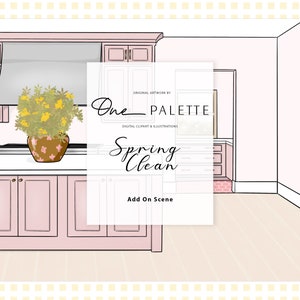 Spring Clean Add On Scene clipart commercial use