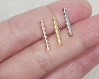 16g 5/16" 8mm screw on bar barbell for cartilage earring, tragus helix rook conch stud jewelry, men women screw on earrings