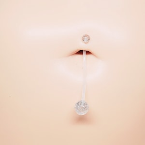 Clear belly button retainer cheap