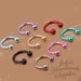 16G Horseshoe w/ Ball Ends Piercing/Metallic Piercing/Septum Ring/Tragus Earring/Cartilage Earring/Earrings/Piercing/Nose Ring