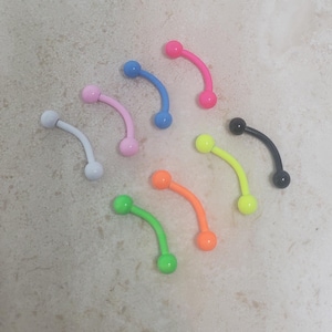 Daith Earring Tragus Cartilage Helix Piercing 16g Rook Earring Piercing Eyebrow Ring Snug Piercing 16g Curved Bar Barbell Metallic Ring