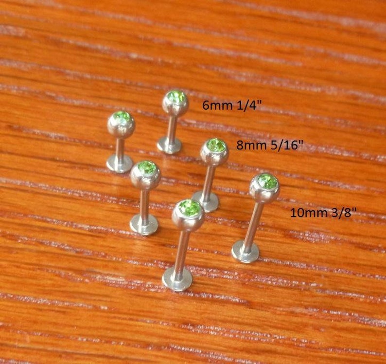 SCERRING 16g Lip Rings Stainless Steel Labret Monroe Lip