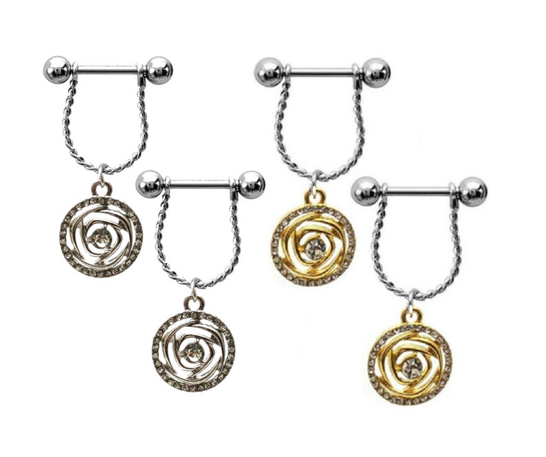 nipple rings etsy