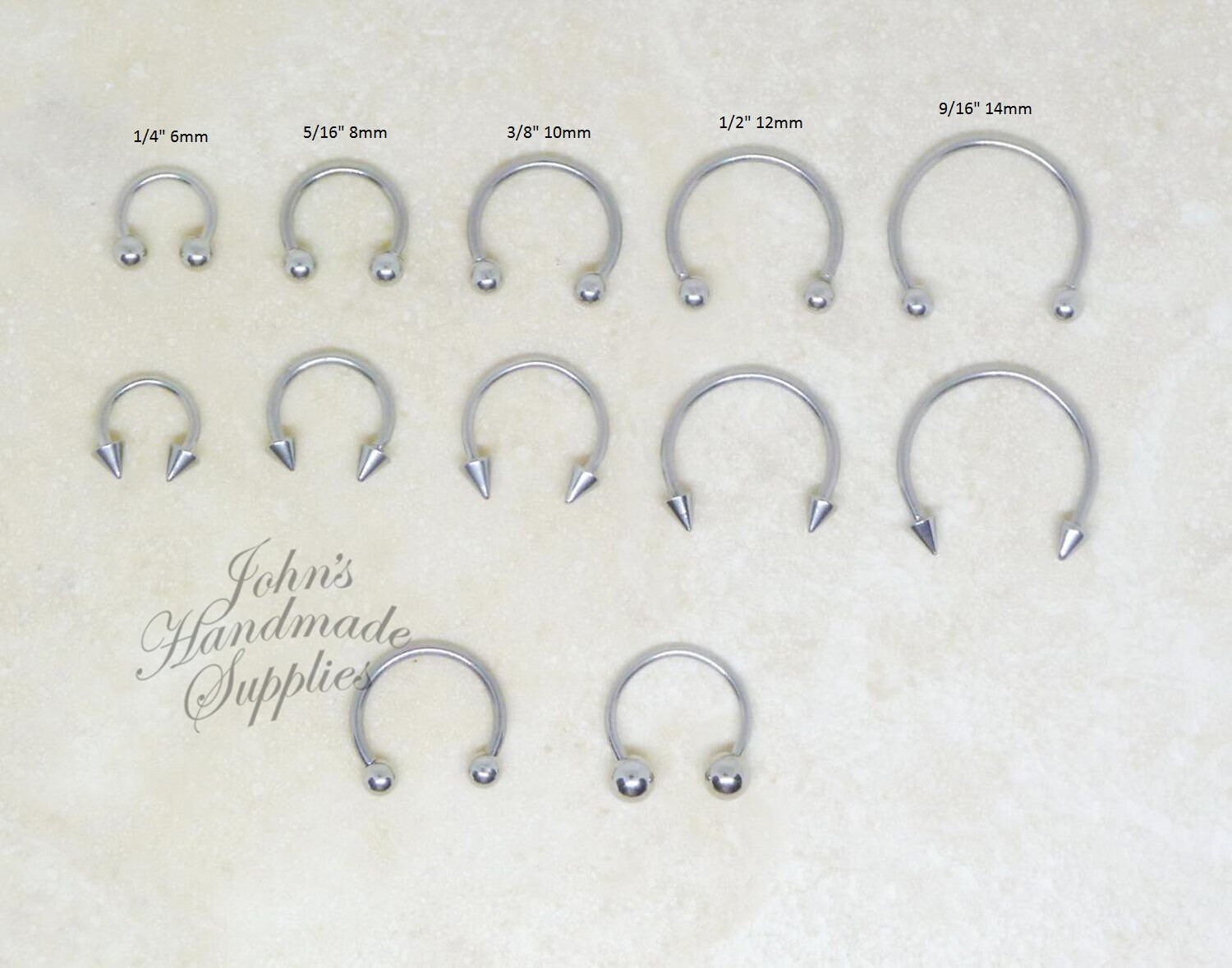 2 Anneaux De Nez En Acier 316L - Diamètre 7 Mm, Épaisseur 0,8 Mm, Pour Piercing Nez Ou Cartilage
