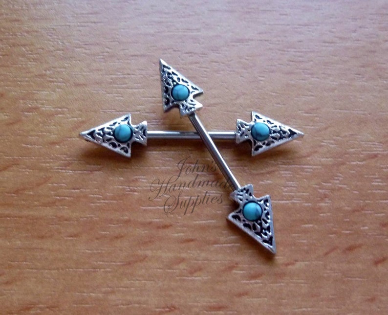 Wolf Head Nipple Shield Rings Barbell Barbells Sold as Pair Nipplerings Animal