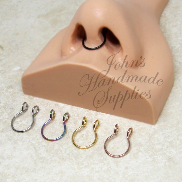 Fake Septum Ring, clip on Septum Ring, Faux Septum Ring, Fake Septum, Fake Septum Ring, Septum, Septum Piercing, NO PIERCING NEEDED!