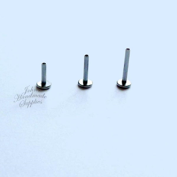 DIY craft body jewelry piercing supply, 16g surgical steel 6mm 8mm 10mm straight barbell lip ring, lip stud bar, making your own jewelry