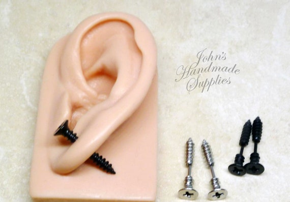 Men Women Unisex Black Silver Fake Stretcher Fake Plug Cheater