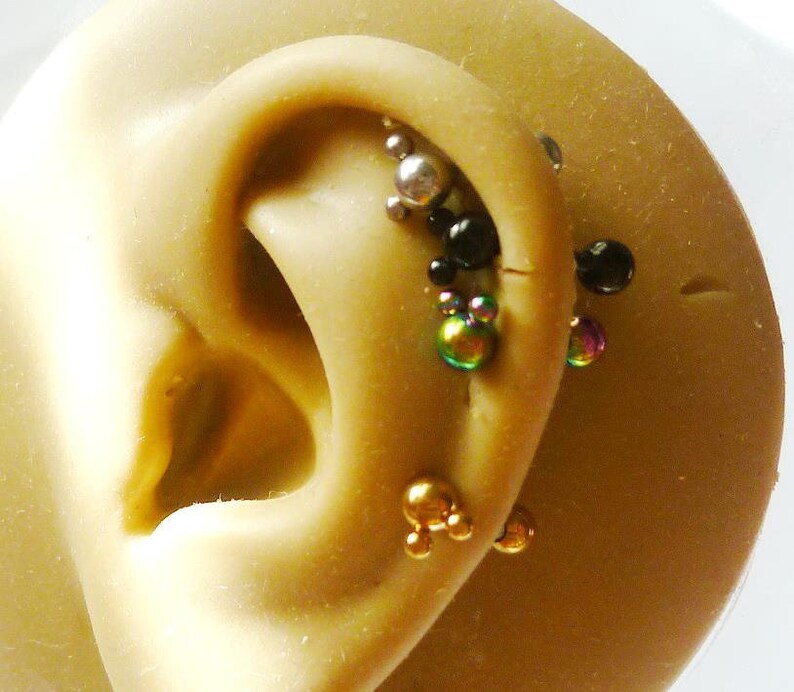 Cute Mickey Head 16G Steel Labret Lip Rings Tragus Cartilage Rook helix daith Earrings Stud Jewelry Piercing 6mm straight barbell