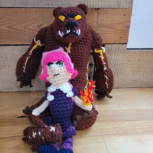 League of Legends inspired plushie champion and her bear
