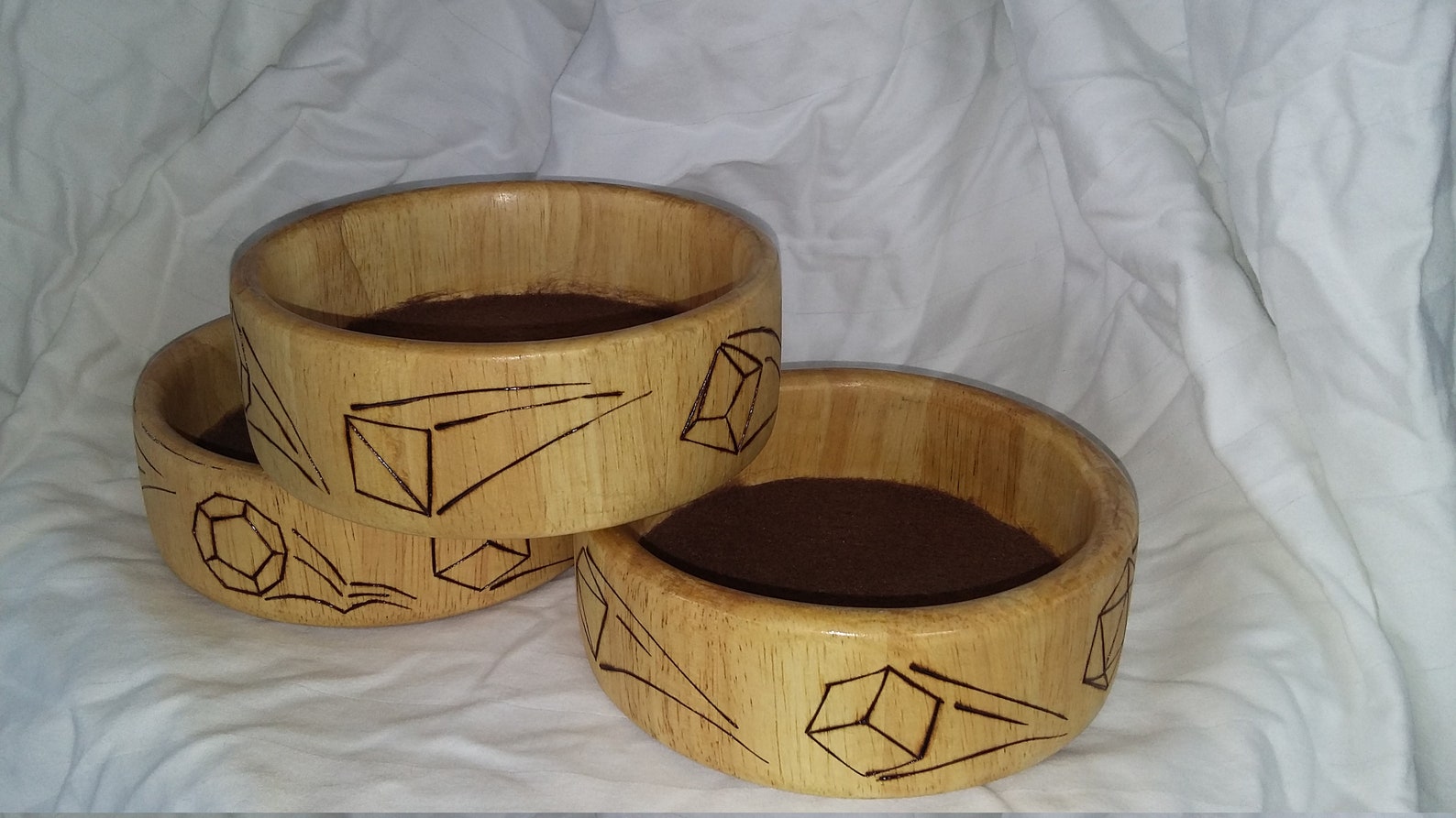 Woodburn Bamboo Dice Trays Etsy