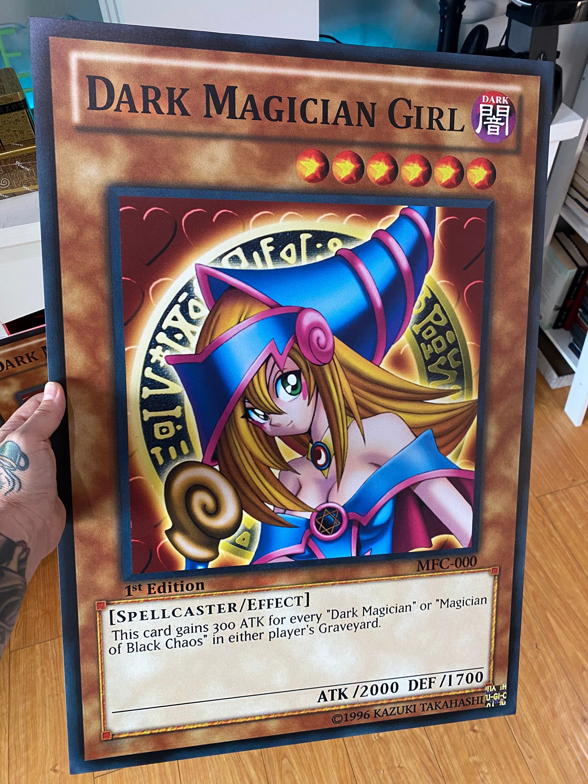Dark Magician Girl Jumbo Yugioh Card MFC-000 1st Edition - Etsy