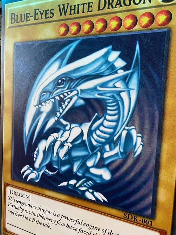 Blue-eyes White Dragon SDK-001 Giant Yu-gi-oh TCG Proxy Card - Etsy