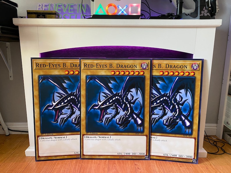 Redeyes B. Dragon 1st Edition SDJ001 Jumbo Yugioh Card Etsy