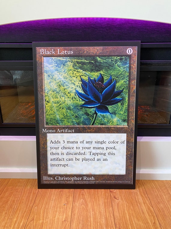 Jumbo MTG Black Lotus Card - Etsy Jumbo MTG Black Lotus Card - Etsy