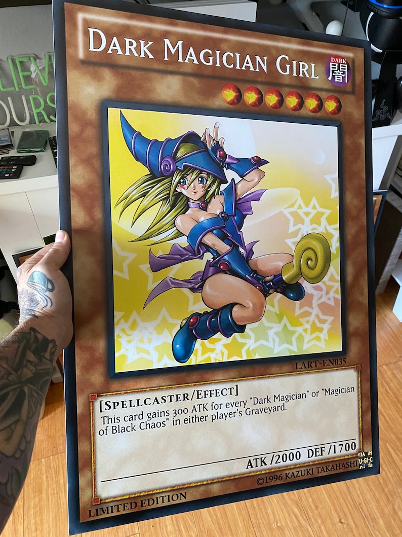 Dark Magician Girl LIMITED EDITION LART-EN035 Jumbo Yugioh - Etsy Sweden