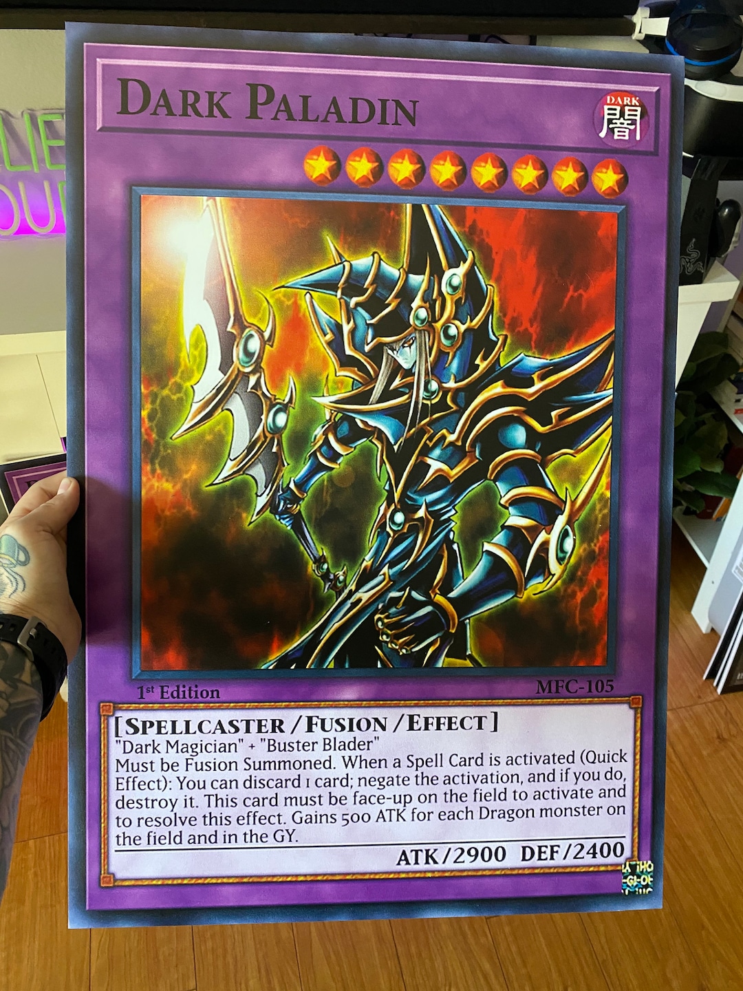 Dark Paladin MFC-105 1st Edition Jumbo Yugioh Trading Card - Etsy