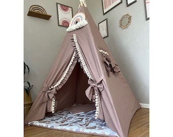 Tipi, Kinderspielhaus, Tippi, Kinderzimmer Dekoration, Spielhaus, Spiel Zelt, Kinder Zelt, Kinder Tipi, Kleinkind Tipi