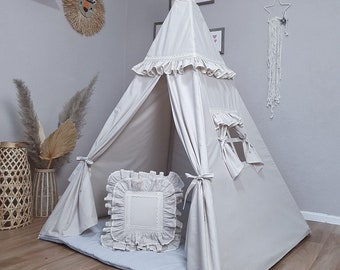 Teepee ,heart , Kids Tipi, Indian Tee pee, Childrens Teepee, Playtent, Tipi, Teepee tent, Tipi tente pour les enfants, wigwam