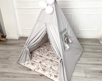 zelt , kinderzelt , Spielzelt , boho , kinderzimmer deko,  geschenk , weihnachten , weihnachtsgeschenk ,  tipi , teepee , kinderspielhaus