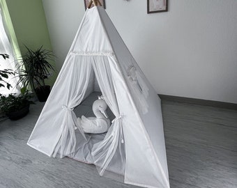 Tipi, Kinderspielhaus, Tippi, Kinderzimmer Dekoration, Spielhaus, Spiel Zelt, Kinder Zelt, Kinder Tipi, Kleinkind Tipi