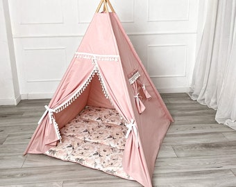 zelt , kinderzelt , Spielzelt , boho , kinderzimmer deko,  geschenk , weihnachten , weihnachtsgeschenk , tipi , teepee , kinderspielhaus