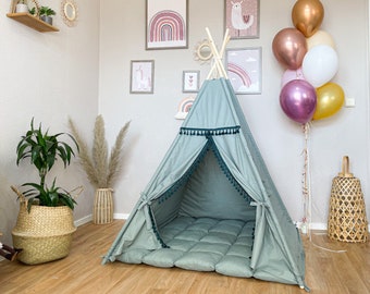 Teepee ,heart , Kids Tipi, Indian Tee pee, Childrens Teepee, Playtent, Tipi, Teepee tent, Tipi tente pour les enfants, wigwam