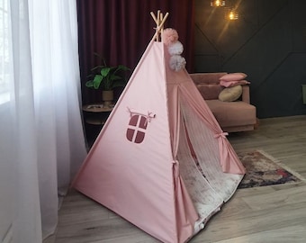 Teepee, kids teepee, tee pee tent, tee pee, tipi, play tent, childrens teepee, teepee tent, montessori tipi , tipi enfant