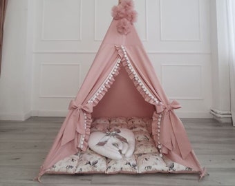 Teepee ,heart , Kids Tipi, Indian Tee pee, Childrens Teepee, Playtent, Tipi, Teepee tent, Tipi tente pour les enfants, wigwam