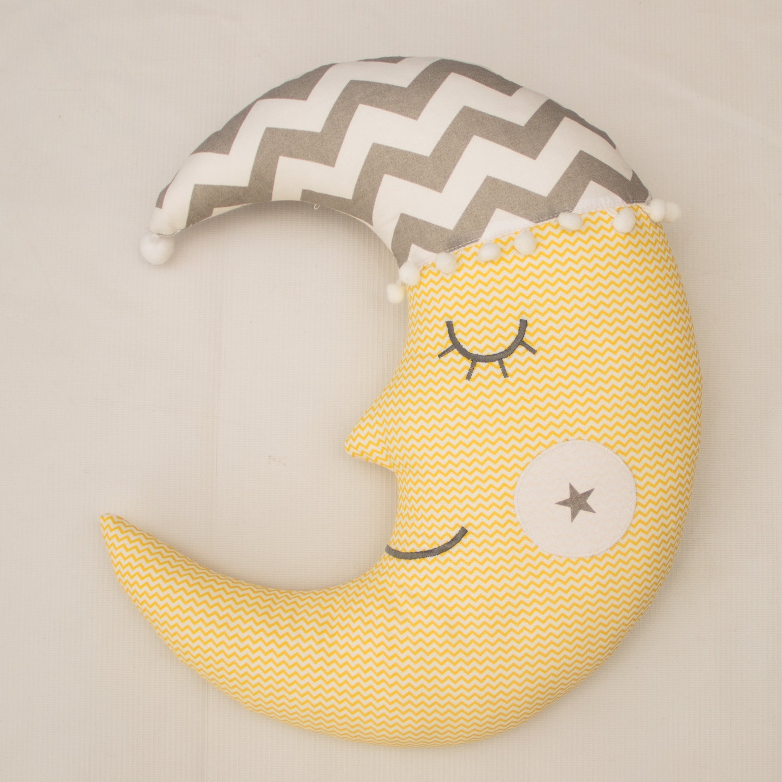 Moon Pillow Moon Cushion Crescent Moon Pillow Nursery Decor Kids Room