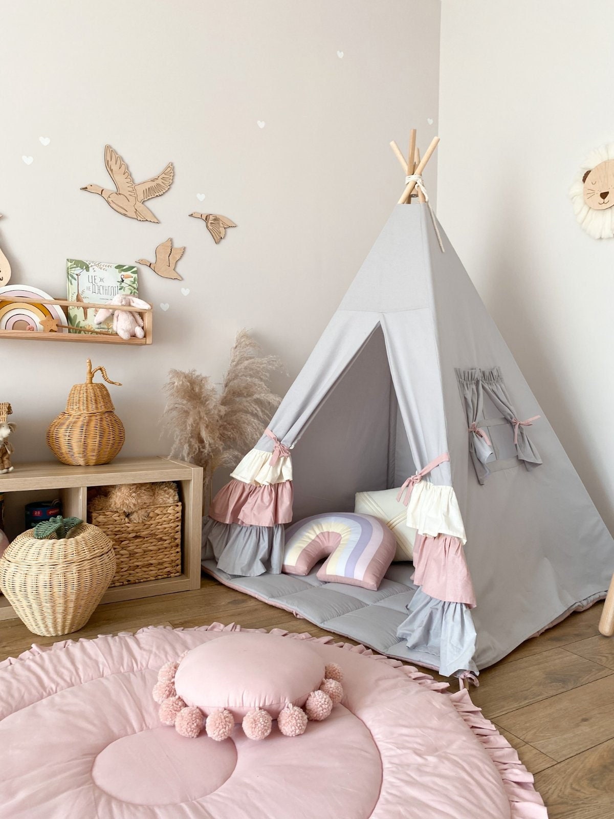 Tipi-Zelt Für Kinder – Spielzelt Mit Fenstern Zum Falten Und Mitnehmen