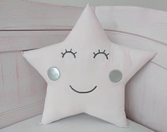 Star Pillow star Cushion Crescent star  Pillow Nursery Decor Kids Room Decor Decorative Pillow Kids Pillow Baby shower Gift Kids Bedding