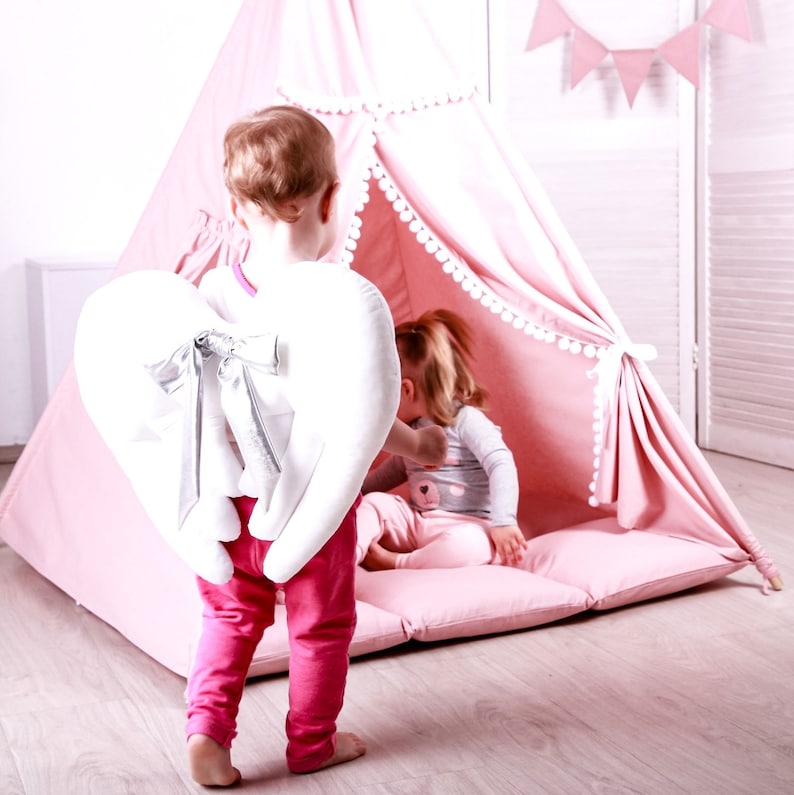 Angel's wings cushion pillow nursery decor pillow baby Etsy