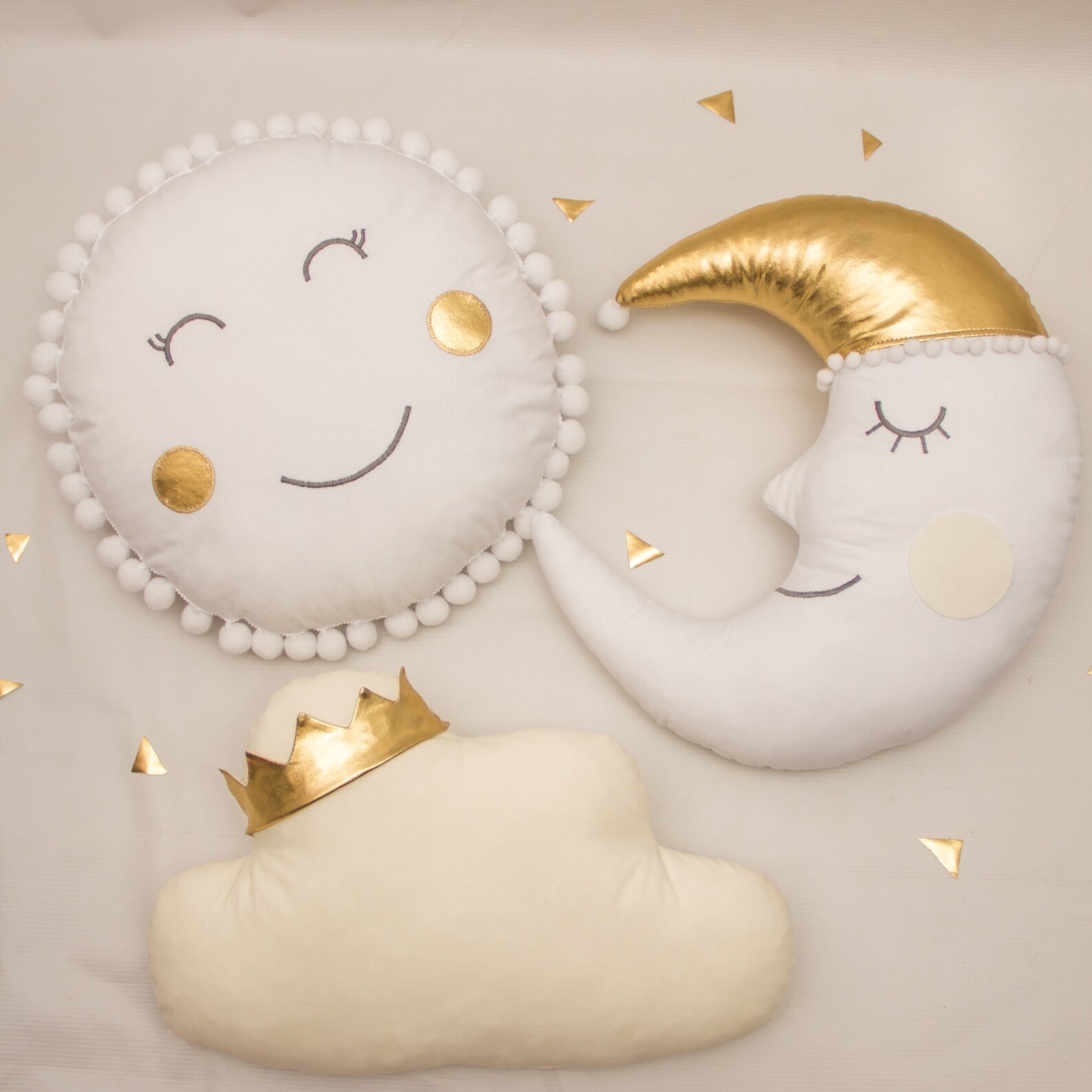 SUN Pillow sun Cushion Crescent sun Pillow Nursery Decor Kids Etsy