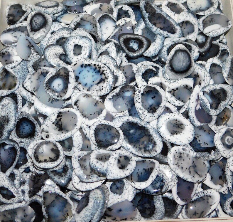 Dendritic Opal Gemstone Top Quality Dendritic Stone Dendritic Opal Loose Gemstones Wholesale Lot Natural Dendritic Opal Cabochon
