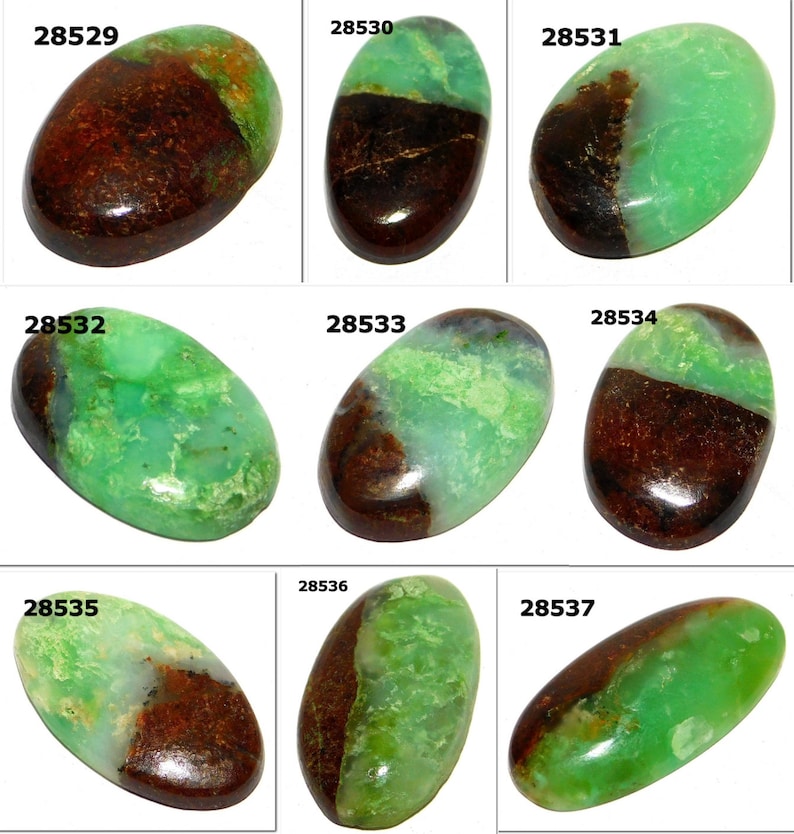 Chrysophrase Cabochon gemstone Natural Loose Gemstones cushion oval shape mix size natural gemstone green Cabochons