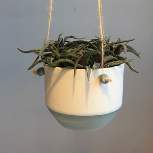 Hängetopf handgedreht, minimalistischer Planzentopf, Blumenampel, inside/outside hanging planter, nordic style, alternativ makramee