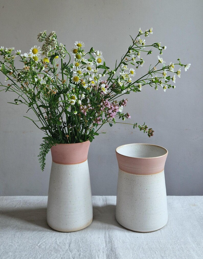 Vase & Karaffe handgedreht, nordic stil, minimalistisch für Blumen oder 1/2l Getränke, elegantes Hochzeitsgeschenk zdjęcie 10
