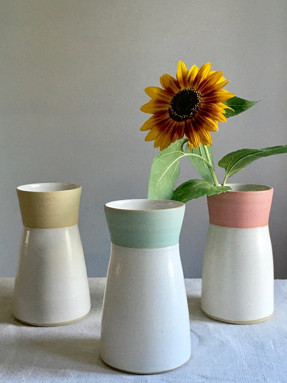 Vase & Karaffe handgedreht, nordic stil, minimalistisch für Blumen oder 1/2l Getränke, elegantes Hochzeitsgeschenk