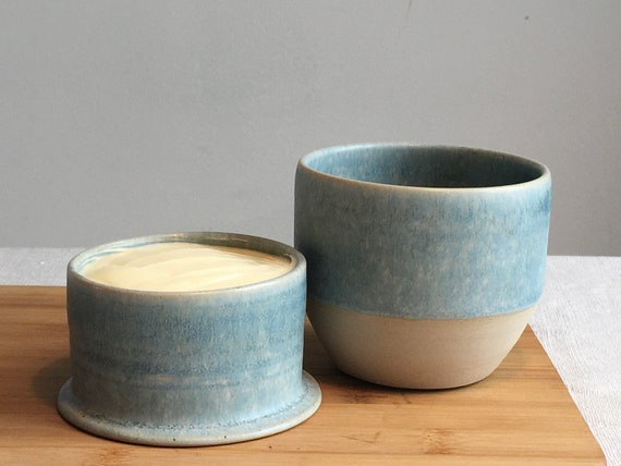 Elegante Butterdose, Zeitloser Butterkühler, Keramik Handgedreht, Butterfass, Einzugsgeschenk