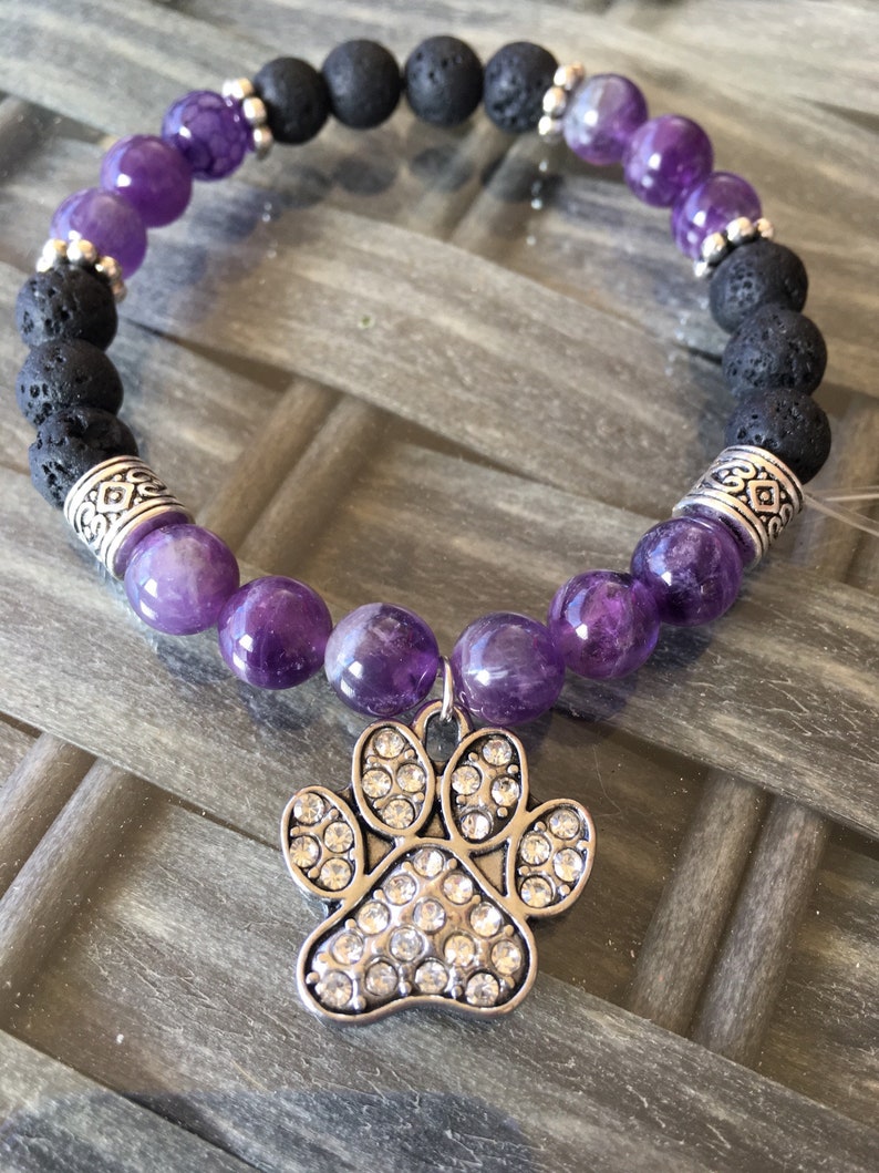 Lava Stone Diffuser Bracelet Aromatherapy bracelet Womens Lava Rock Bracelet Yoga Diffuser Jewelry Amethyst Essential oil diffuser bracelet