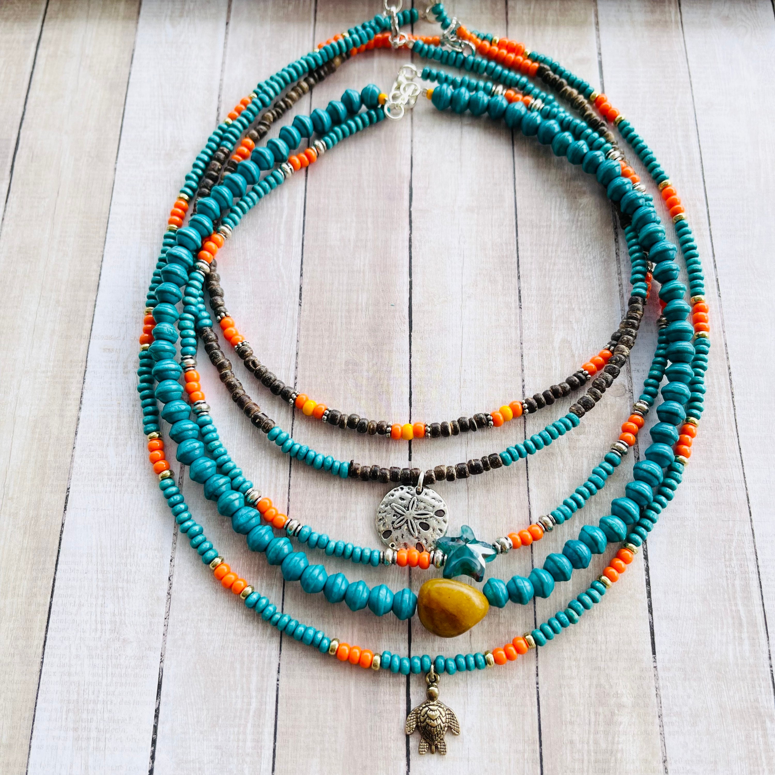 Surfer necklace best sale womens