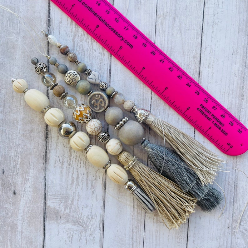 Beaded Car Mirror Hanger Boho Mirror Hanger Car Mirror Charm Etsy