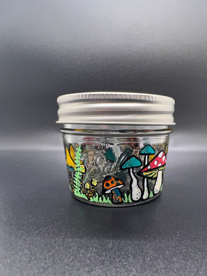 Mushroom Jar, 4oz Etsy