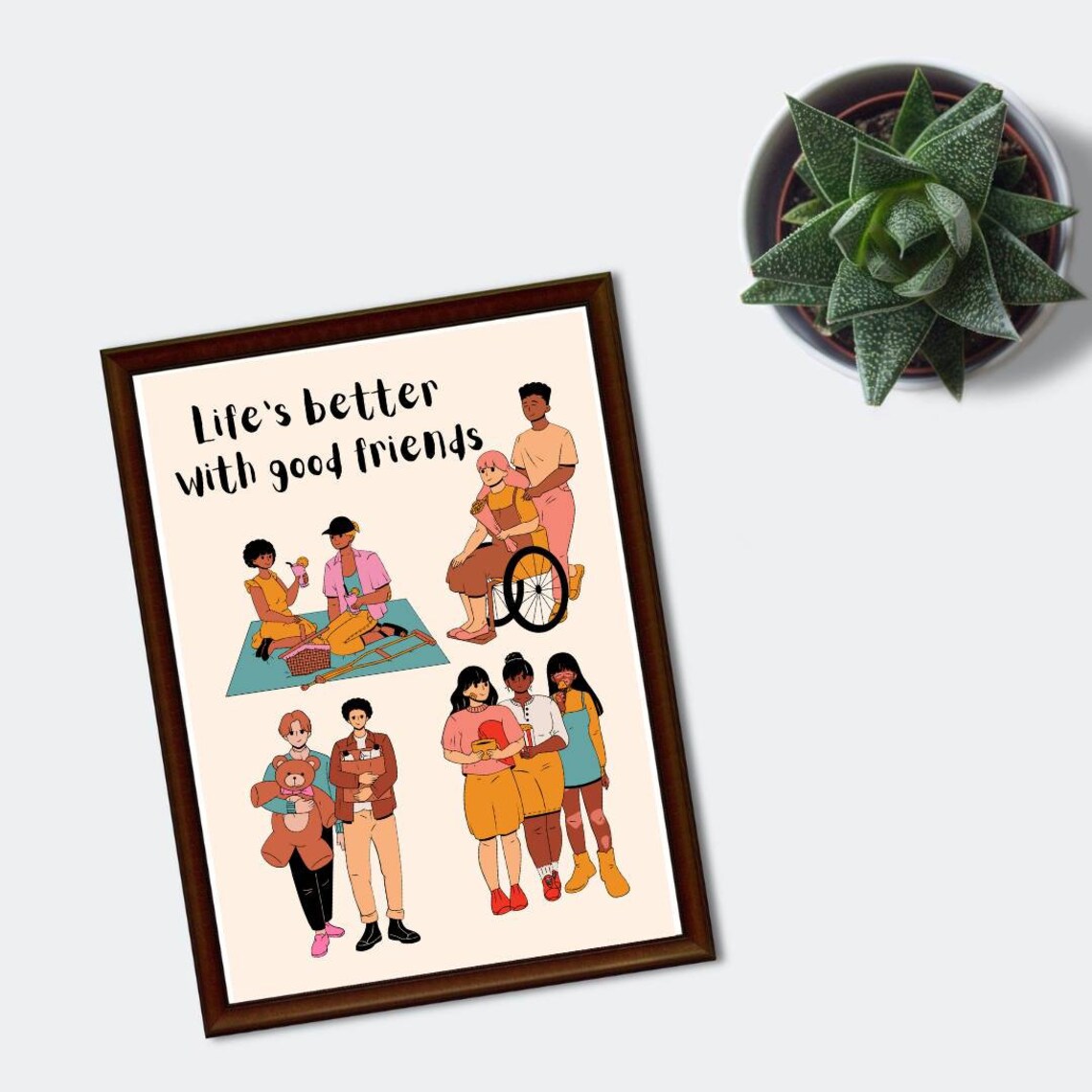 Disability Inclusion Poster | Friendship Classroom Print| Wheelchair ...