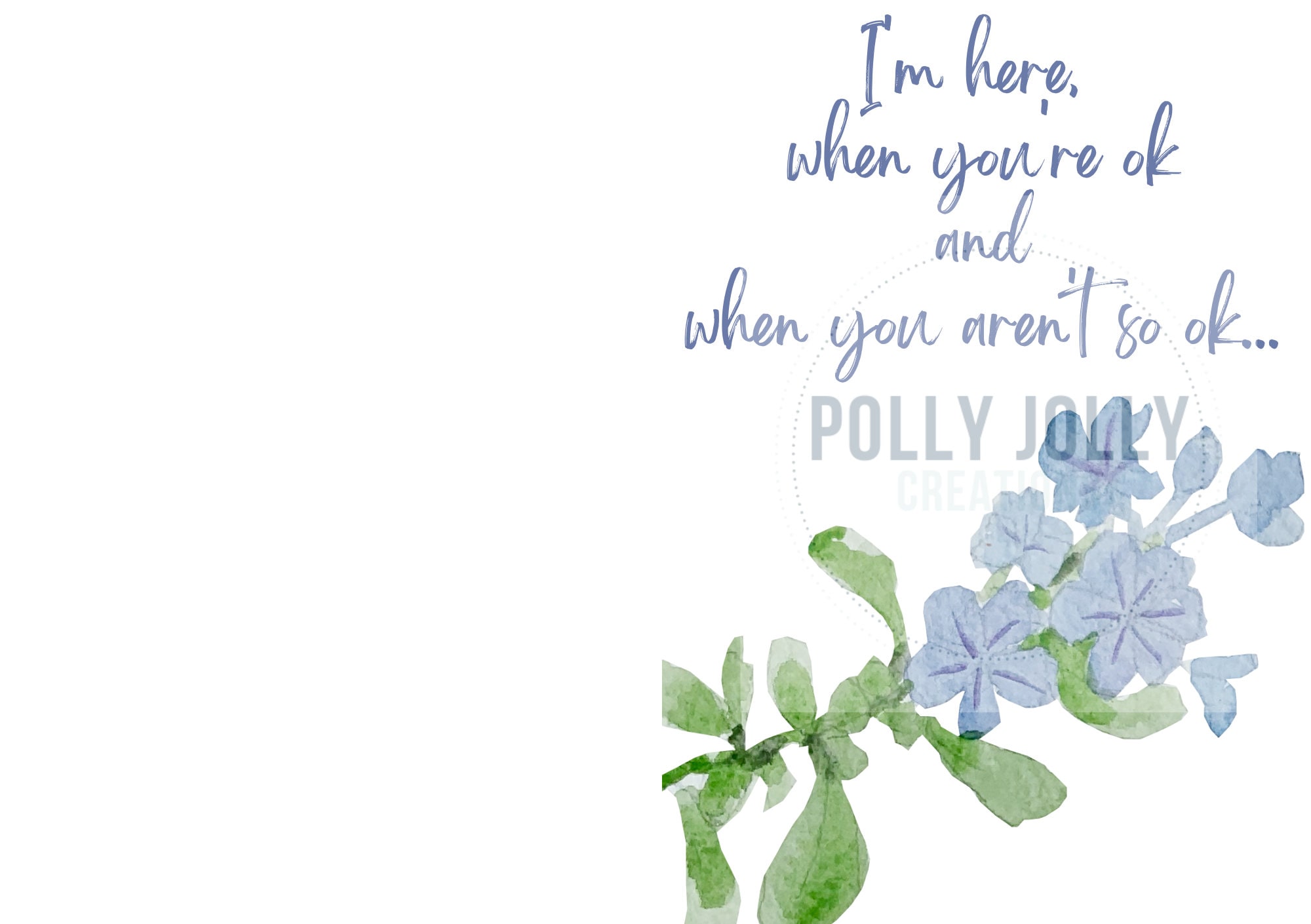 Forget Me Not Printable Sympathy Card, Miscarriage Card, Mental Health ...