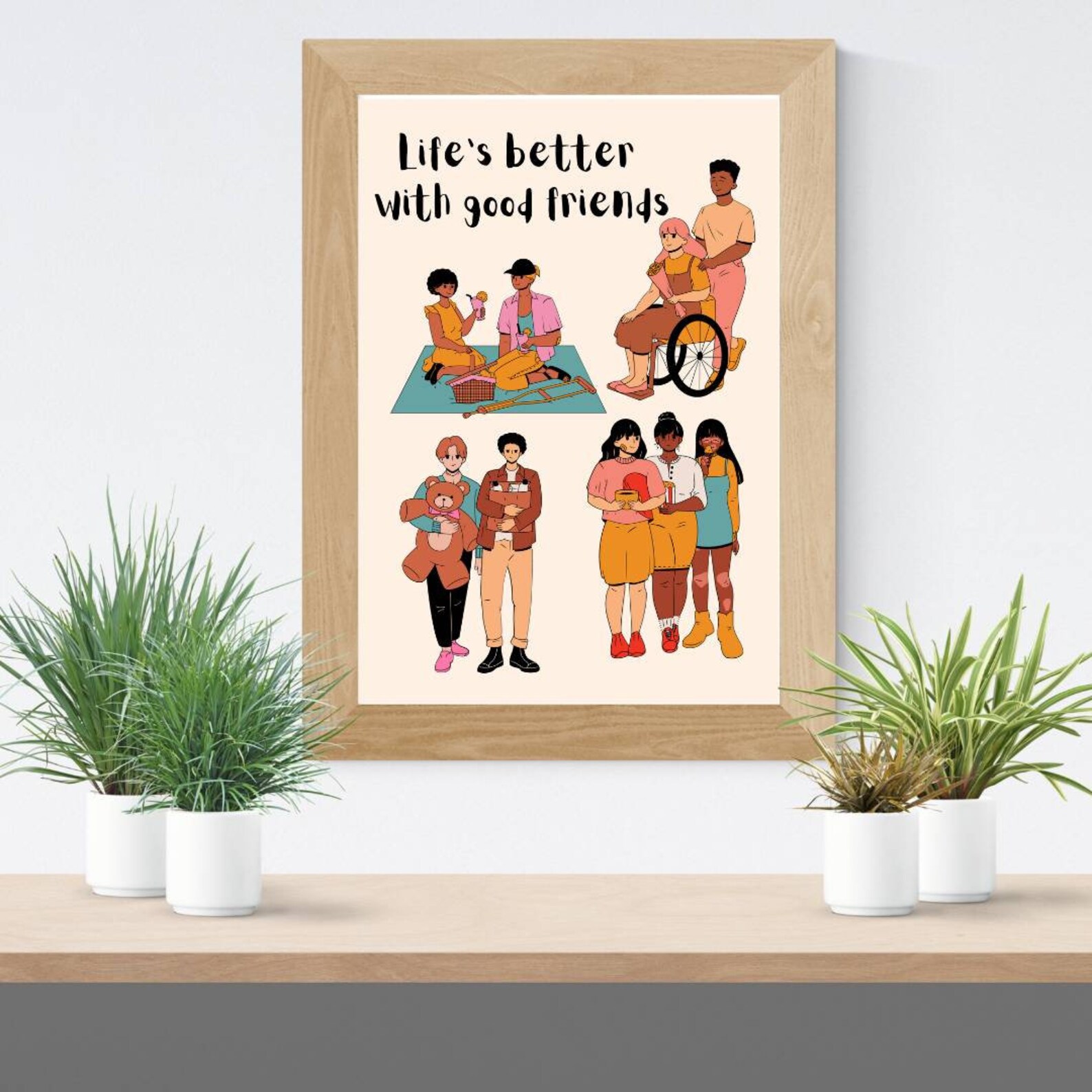 Disability Inclusion Poster | Friendship Classroom Print| Wheelchair ...