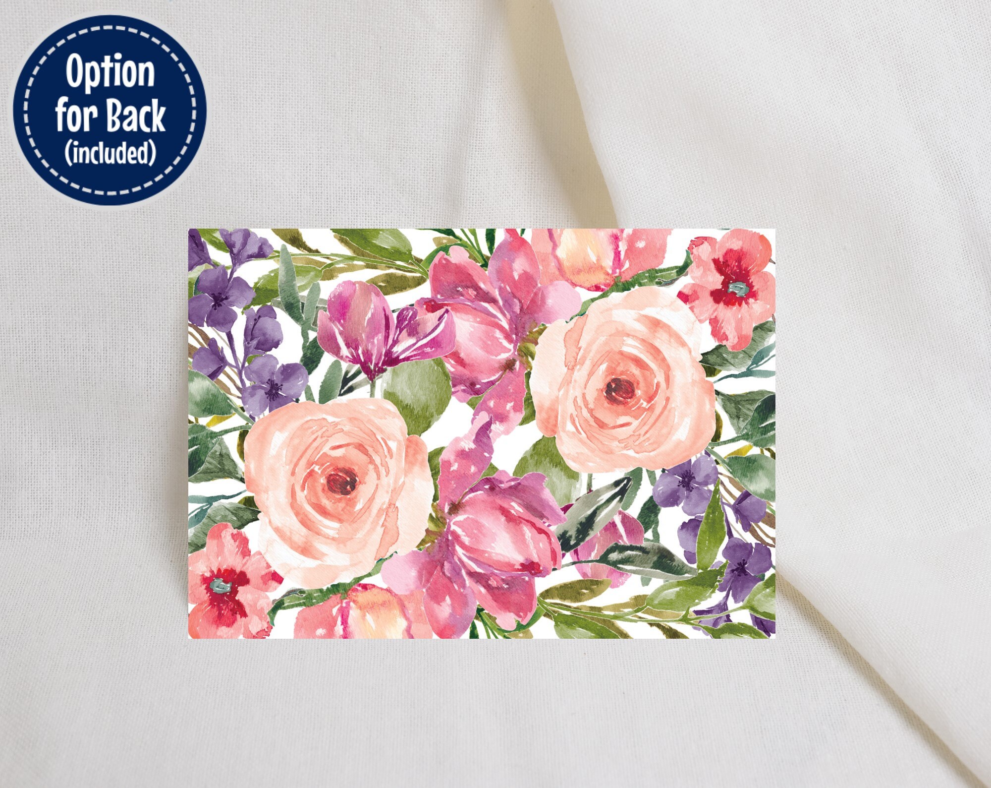 Digital Birthday Card for Her Watercolor Pink Floral Editable - Etsy